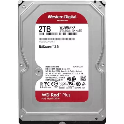 Disque dur Interne - WESTERN DIGITAL - Red Plus - 2To - 3.5 - Dédié