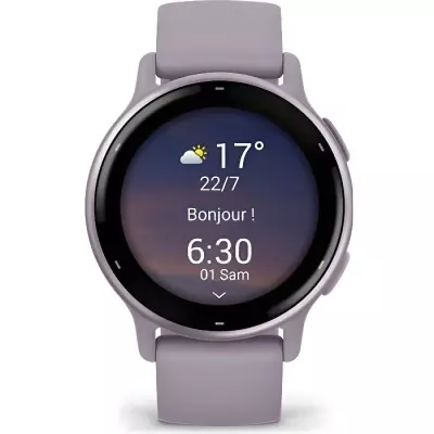 Montre connectée Garmin Vivoactive 5, Metallic Orchid avec bracelet v