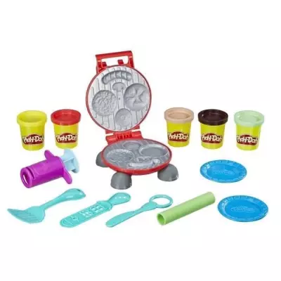 PLAYDOH Burger Party, Set pâtes a modeler, Accessoires pour créer de