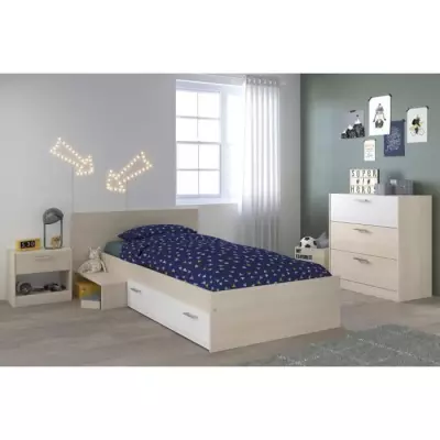 PARISOT Chambre Enfant Complete style contemporain décor acacia clair