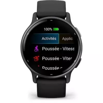 Montre connectée - GARMIN - Vivoactive 5 - Bracelet silicone noir