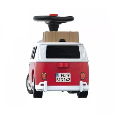 Smoby - Porteur Volkswagen Van Rouge - Coffre de rangement + Volant di