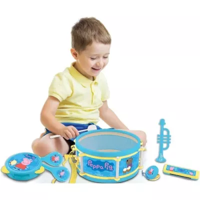 Lexibook - Set Musical Peppa Pig - 7 instruments - Rangement dans le t