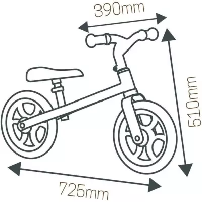 Draisienne - SMOBY - First Bike - Ultra légere - Réglable - Mixte