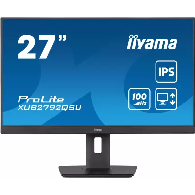 iiyama ProLite XUB2792QSU-B6 écran plat de PC 68,6 cm (27") 2560 x 1440 pixels Full HD LED Noir