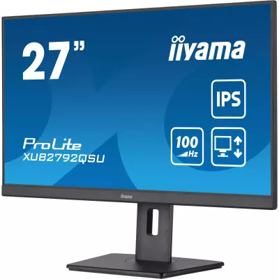 iiyama ProLite XUB2792QSU-B6 écran plat de PC 68,6 cm (27") 2560 x 1440 pixels Full HD LED Noir