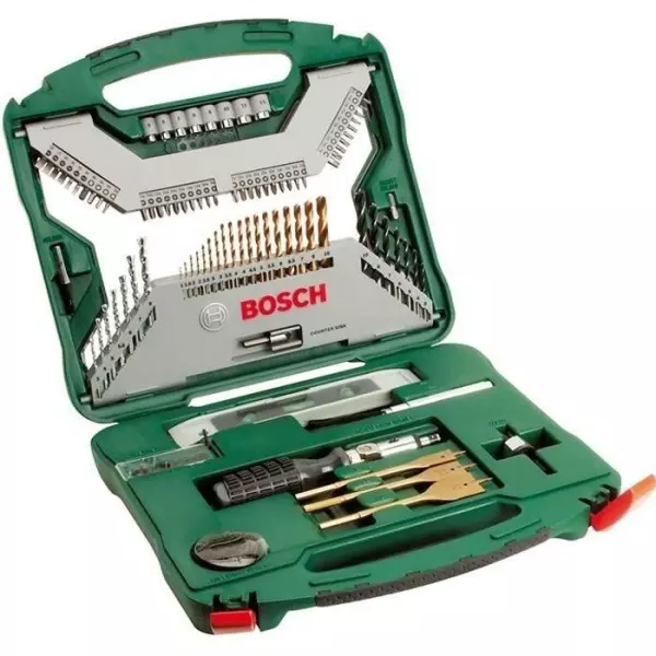 Coffret X-Line Titane de forets et d'embouts de vissage Bosch - 100 pieces