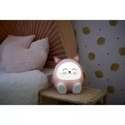 Enceinte lumineuse & veilleuse - BIGBEN - Chat - Bluetooth 5.0, 15W, V