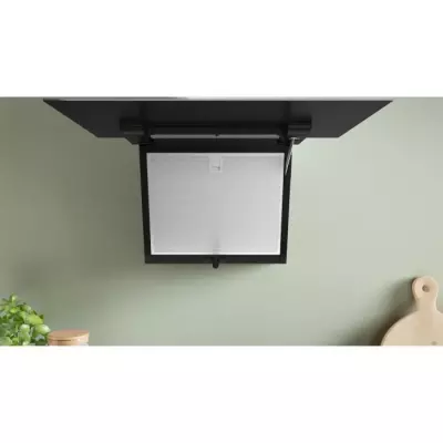 Hotte décor murale - inclinée verre - BOSCH SER4 - DWK67FN60 Noir -