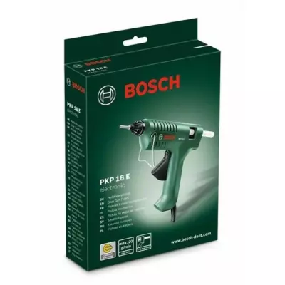 Pistolet a colle BOSCH - PKP 18 E - Electrique - 7 min - Vert et noir