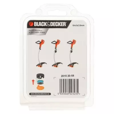 Bobine Reflex 6m fil 2mm - BLACK + DECKER - GL7033 GL8033 GL9035 - Noi