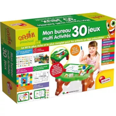 Pupitre éducatif Carotina - LISCIANI - 30 jeux pour apprendre en s'am