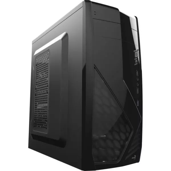 AEROCOOL BOITIER PC CS-1102 - Moyen Tour - Noir - Format ATX (ACCM-PC03014.11)