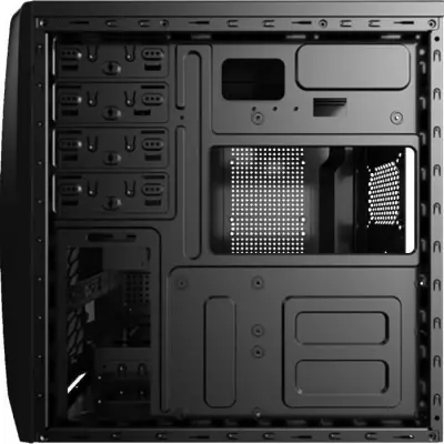 AEROCOOL BOITIER PC CS-1102 - Moyen Tour - Noir - Format ATX (ACCM-PC0