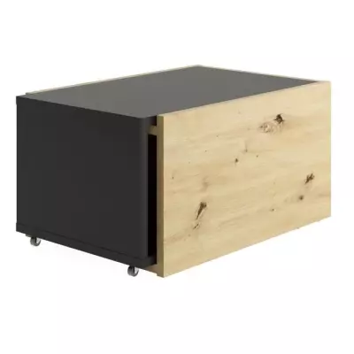 Table basse coulissante - L74,5 x H38,5 x P49,5 cm - Fabriqué en Alle