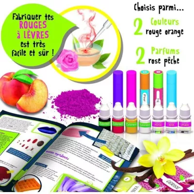 Kit de création de rouges a levres naturels et parfumés pour enfant