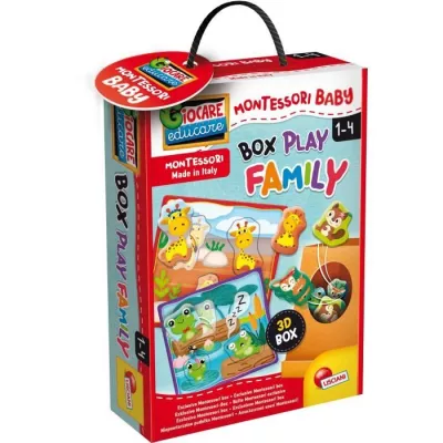 Box play family - learning games - based on the Montessori method - LI