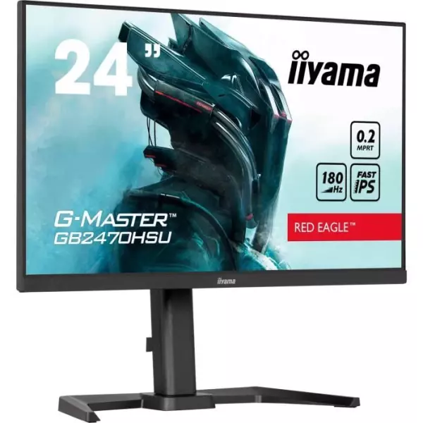 Ecran PC - IIYAMA - GB2470HSU-B6 - 24 IPS FHD 1920 x 1080 - 0,2ms - 180Hz - HDMI DP - Noir