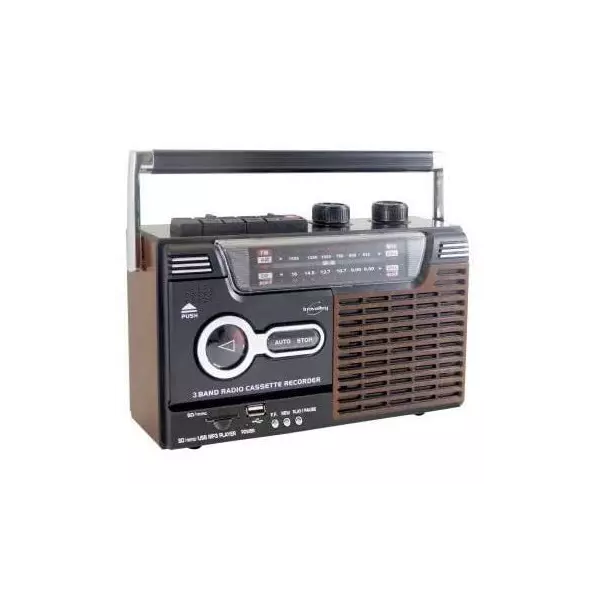 Radio-cassette enregistreur - INOVALLEY - RK10N - Haut-parleur 1 x 8 Watts - AM/FM/SW1/SW2