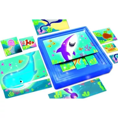 9 progressive puzzles - Carotina Baby - The Sea - with self-correcting