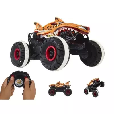 Hot Wheels-Monster Trucks-L'Inarretable Tiger Shark-Véhicule RC HGV8