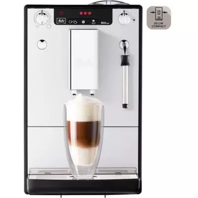 Machine a Café broyeur a Grain MELITTA Solo & Milk - Argent