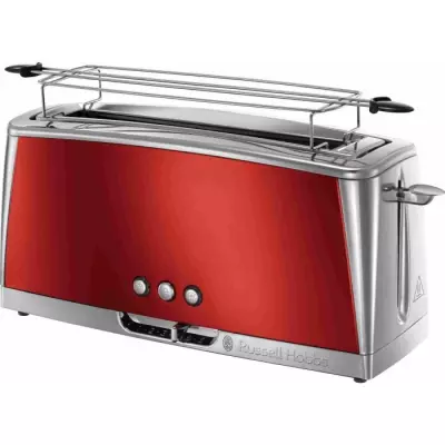 Grille-Pain - RUSSELL HOBBS - Luna Rouge Solaire - Fente longue - 1420