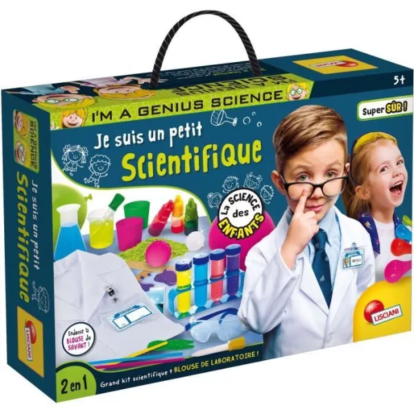 Jeu scientifique pour enfants - LISCIANI - Génius Science - Je suis un petit scientifique - A partir de 5 ans