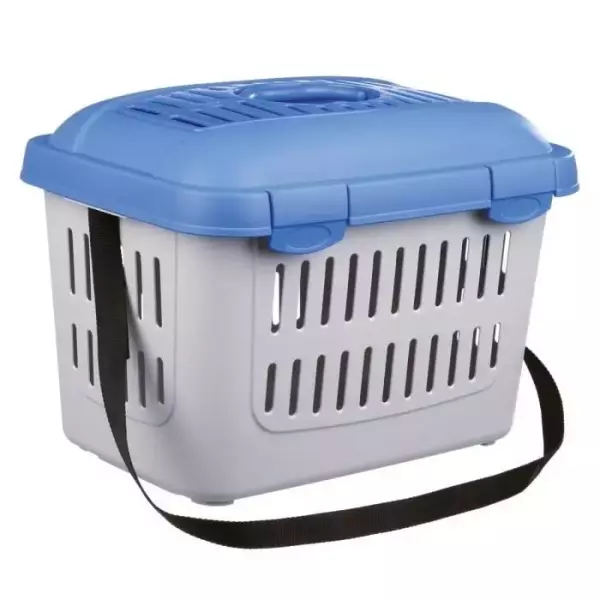 TRIXIE Box de transport - Midi-Capri 44 × 33 × 32 cm- Ouverture frontale - Fentes de ventilation - Poignée - Poids max 11 Kg