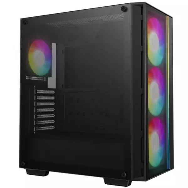 Boîtier PC - DEEPCOOL - MATREXX 55 V4 Mesh C - Moyen tour - ATX - Verre trempé - Façade Mesh - ARGB - Noir