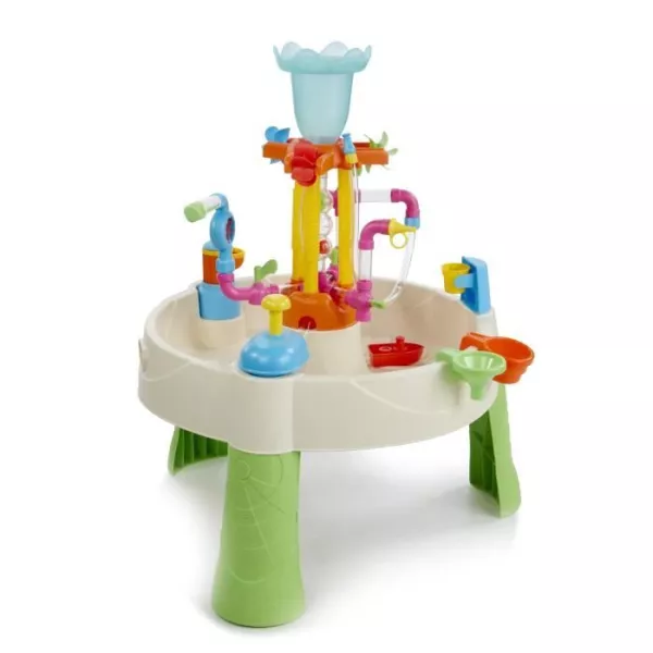 Table d'eau fontaine Little Tikes - Usine a Fontaines - PVC - 75x75x95cm - Garçon et Fille - 24 mois+