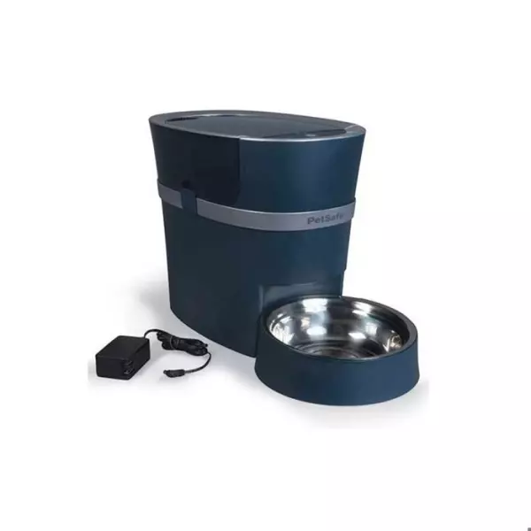 PetSafe - Distributeur de Croquettes Automatique Connecté Smart Feed pour Chien/Chat, avec minuterie, bol en acier inoxydable,