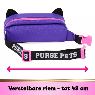 Purse Pets - SAC BANANE GUÉPARD - COMPAGNON INTERACTIF FORMAT SAC CEINTURE - Animal Interactif Avec 30 Sons Réactions Et Effets