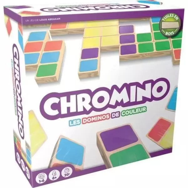 Jeu de Domino de couleurs Chromino - Asmodee - Jeu de société - Jeu de plateau - Mixte - A partir de 8 ans