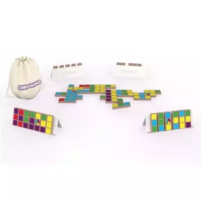 Jeu de Domino de couleurs Chromino - Asmodee - Jeu de société - Jeu