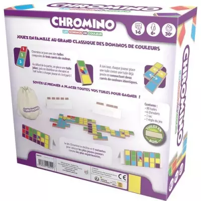 Jeu de Domino de couleurs Chromino - Asmodee - Jeu de société - Jeu