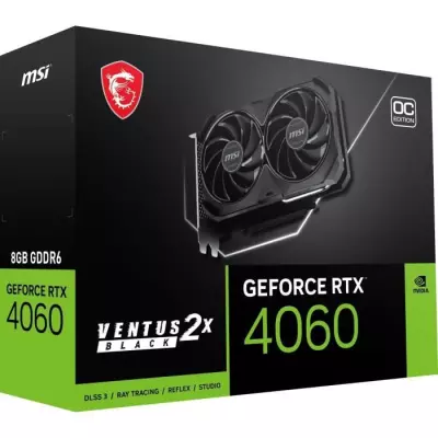 MSI - Carte Graphique - GeForce RTX™ 4060 VENTUS 2X NOIR 8G OC