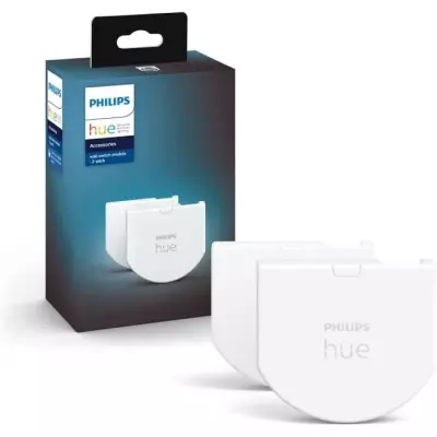 Module d'interrupteur mural - PHILIPS HUE - Pack de 2 - Blanc - Compat