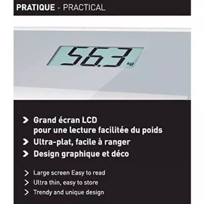 Pese Personne électronique TERRAILLON TP 1000 - Ultra-Plat - Marche/A