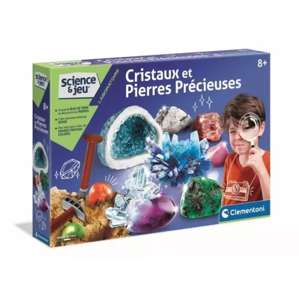 Clementoni - Science & Jeu - Création de Cristaux et pierres précieuses - A partir de 8 ans