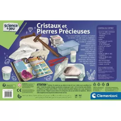 Clementoni - Science & Jeu - Création de Cristaux et pierres précieu