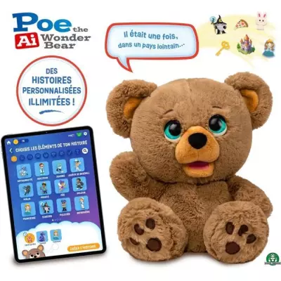 Peluche interactive - GIOCHI PREZIOSI - Ours créateur d'histoires Poe