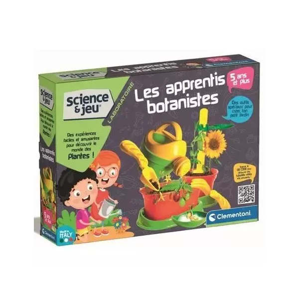 CLEMENTONI - Apprentis botanistes - Coffret scientifique - Découvrire le monde de la botanique - Outils de jardinage - Des 5ans