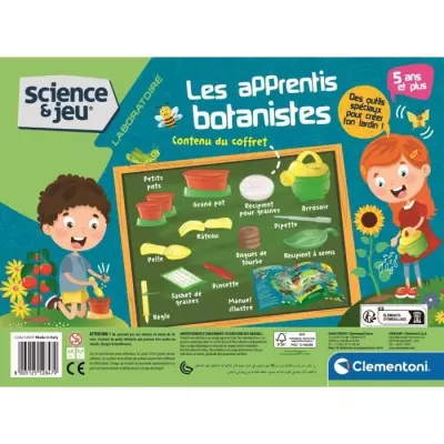 CLEMENTONI - Apprentis botanistes - Coffret scientifique - Découvrire