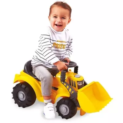 Porteur Tracto pelle - ECOIFFIER - Jaune - Pour Enfant de 12 a 36 mois