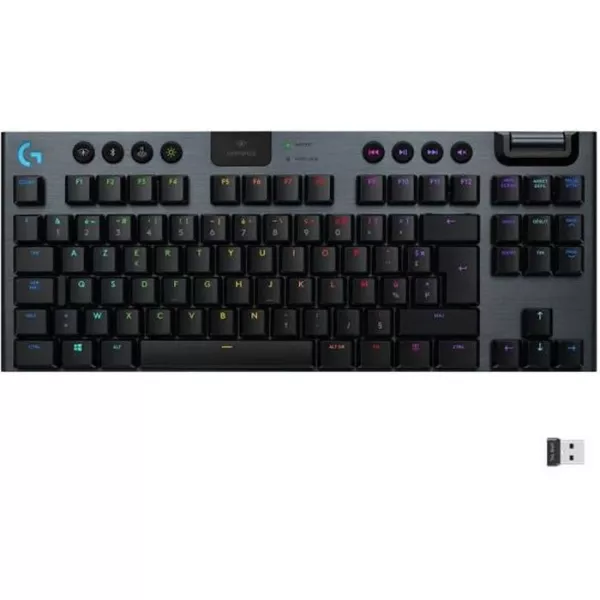 Clavier Logitech Clavier gaming mécanique RVB sans fil LIGHTSPEED G915 TKL