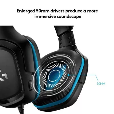 Casque PC Logitech G432 7.1 Surround Sound Wired Gaming Headset - PU