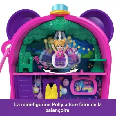 Polly Pocket-Panda Bubble Tea-Coffret avec 2 mini-figurines et panda