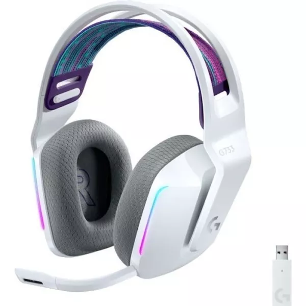 Casque PC Logitech G733 LIGHTSPEED Blanc