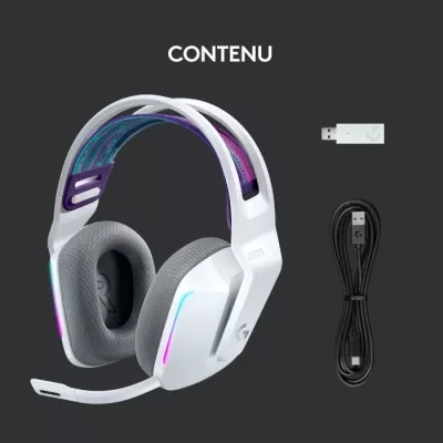 Casque PC Logitech G733 LIGHTSPEED Blanc